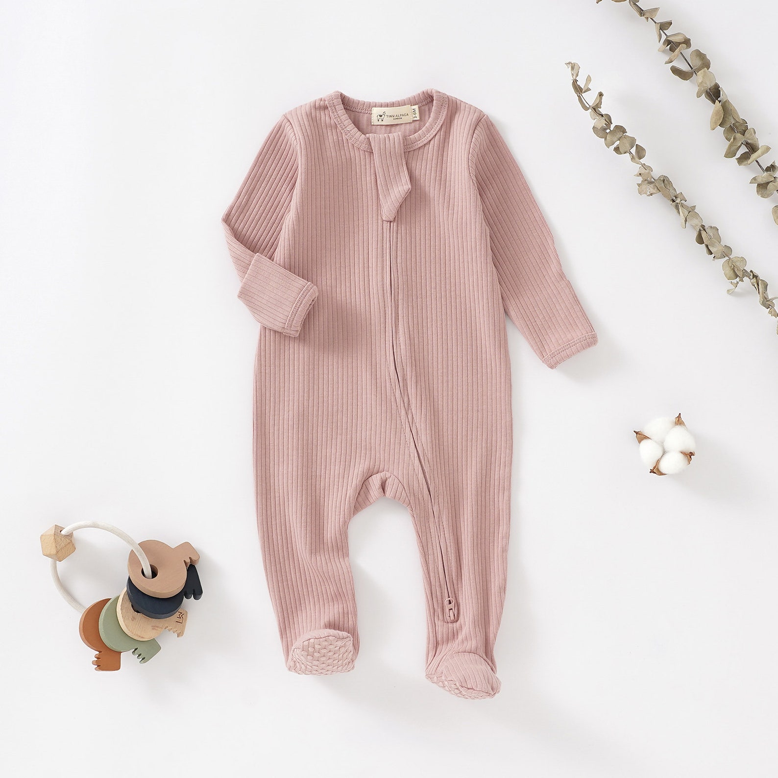 Tiny Alpaca Organic Cotton Newborn Sleepsuit 0-2 Years - Etsy