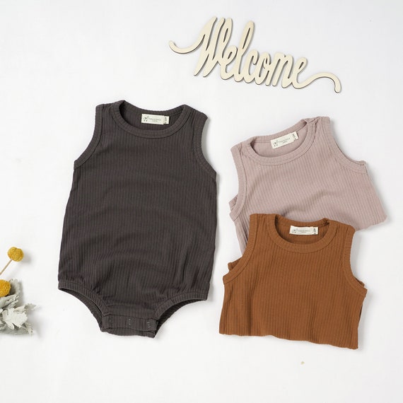 Ribbed Bubble Romper - Lt. Pink Ribbed Bubble Romper - Lt. Pink