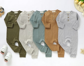 Organic Cotton Baby Romper | Gender Neutral Romper 0-2 Years | Baby Shower Gift | Tiny Alpaca
