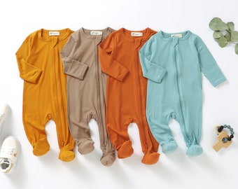 Piccola alpaca / Tutina in bambù naturale / 0-2 anni / Genere neutro / Vestiti per bambini / Regalo per baby shower / Pagliaccetto per bambini