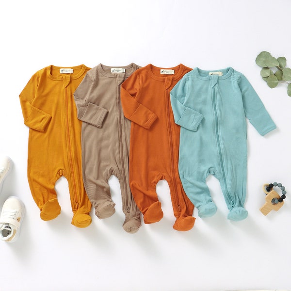 Petit alpaga | Pyjama en bambou naturel | 0-2 ans | Non sexiste | Vêtements bébé | Cadeau baby shower | Barboteuse bébé