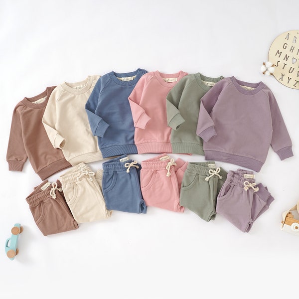 Petit alpaga | Ensemble pull en coton naturel bio pour bébé | 0-2 ans | Non sexiste | Ensemble de pulls d'hiver en coton | Cadeau baby shower |