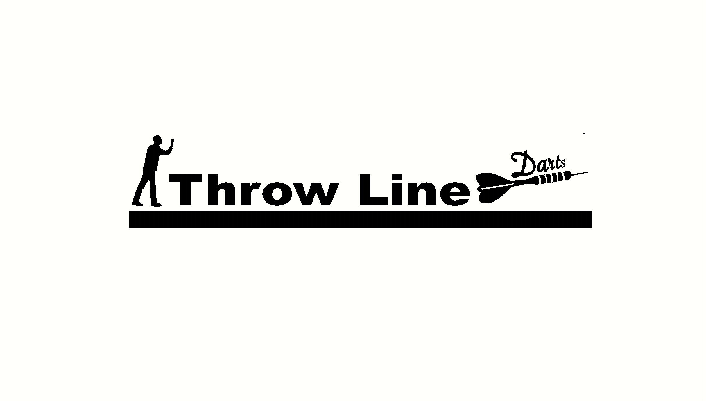 Decal floor graphic dart players throw line darts custom decal 4.0