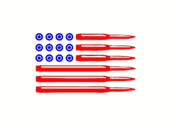 American flag bullets auto decal sticker
