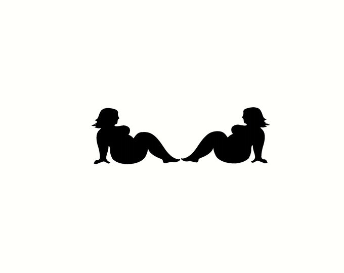 Chubby Fat Tire Flap Girl Window Decal Sticker - Etsy