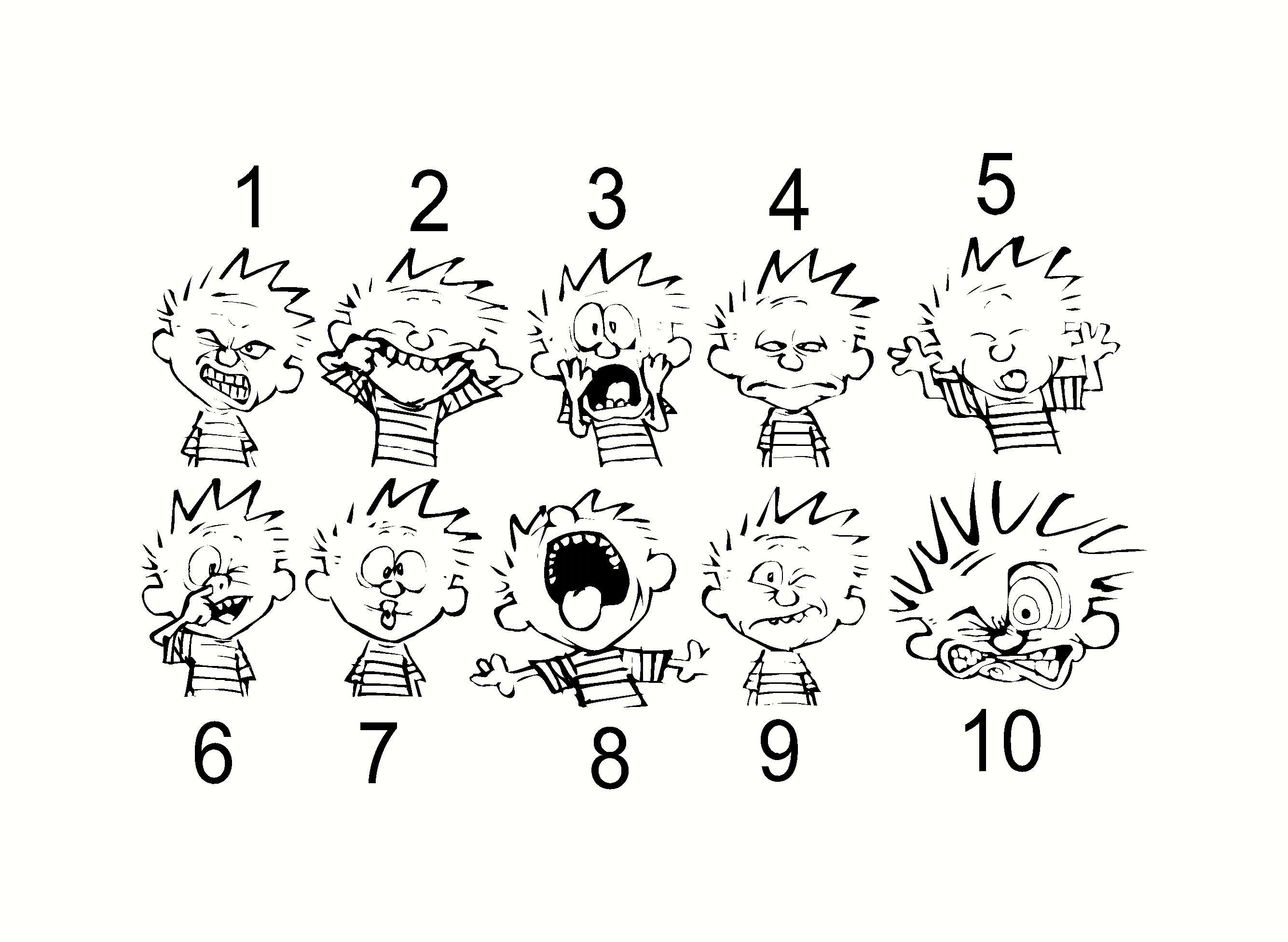 calvin faces