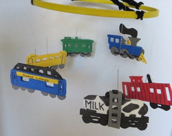 Train Baby Mobile Etsy