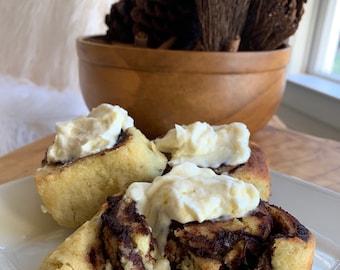 Keto Friendly Cinnamon Rolls - by Carolina Keto Bakery