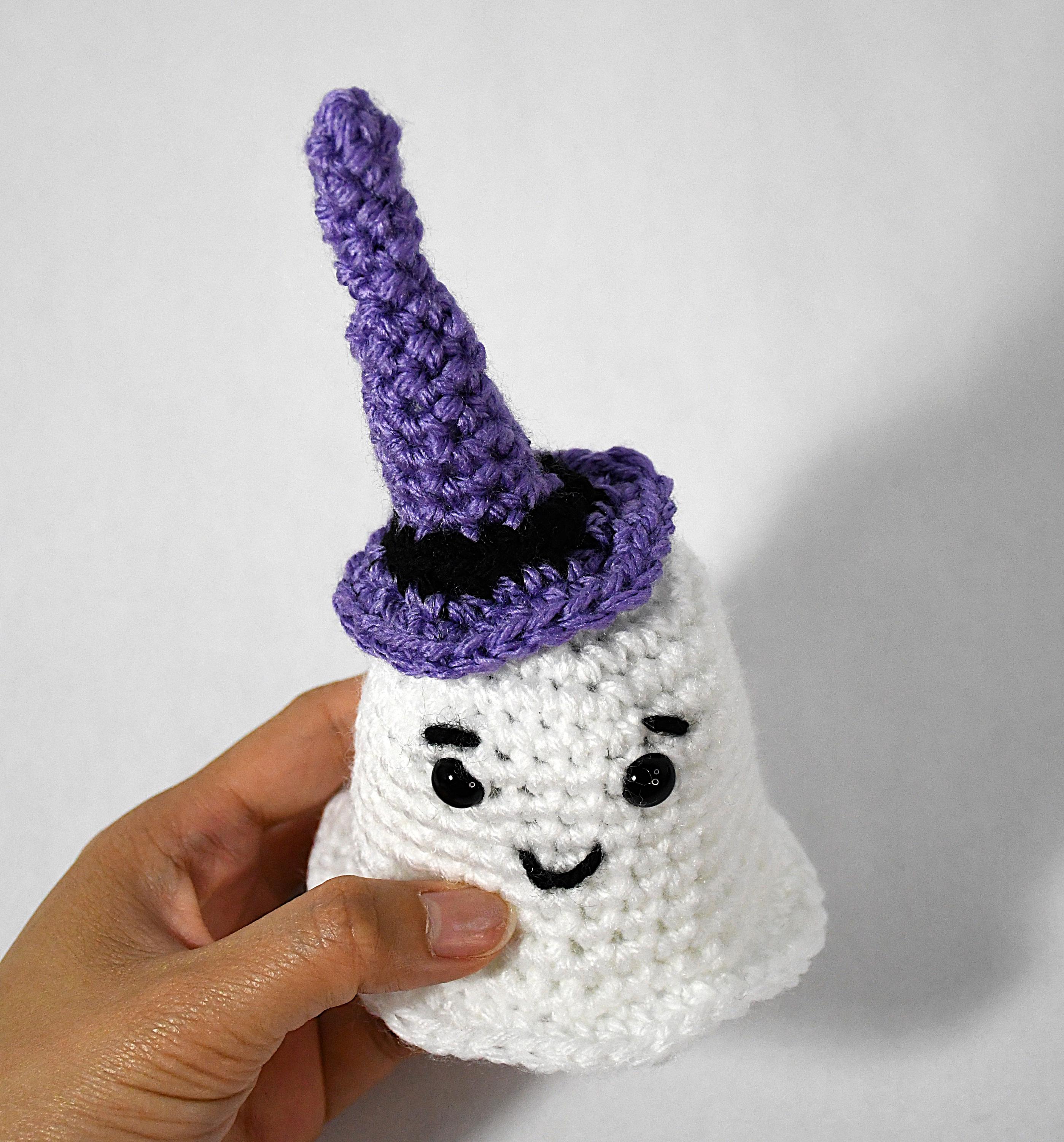 30 Ghost Crochet Patterns for Halloween: Spooky-Cute Amigurumi, Keychains, Bags, and Decor 26 Witch Ghost Crochet Pattern for Car Buddy Ornament