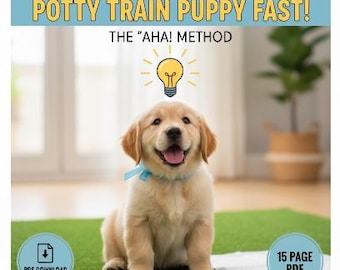 Guia de treinamento para filhotes usarem o penico: 5 dicas comprovadas (download em PDF)
