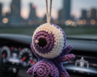 Padrão de Crochê Spider Car Buddy em PDF | Aranha Amigurumi de Halloween | Download Instantâneo