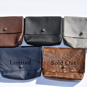 Leather Hymnal Pouch, Leather Bible Case, Leather Book Case