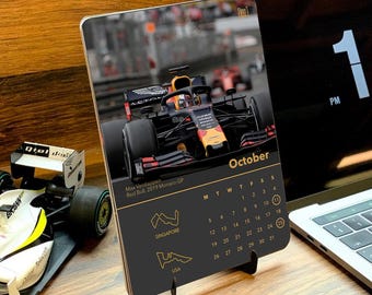 2026 Formula 1 Calendar for F1 fans - with framable photo prints