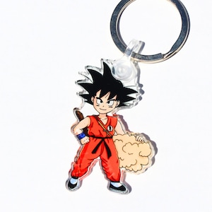 Anime Martial Artist Boy Keychain – 2&quot; Acrylic Keychain, Protective Film for Shipping, Anime-Inspired Gift for Fans, Perfect for Backpack