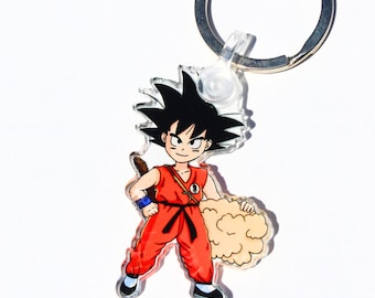 Llavero de artista marcial de anime: dije acrílico, accesorio para mochila