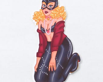 Catwoman Sticker: Selina Kyle, Michelle Pfeiffer Fan Art - Waterproof Vinyl Decal