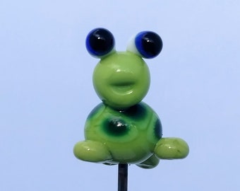 Pokeys! Glass 1pc TURTLE Bowl Poker Glass Pipe Accessories Glass Pipe Tool Plant Stake Glass  Smokers accessory  POKEYSGLASS