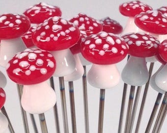 AS IS SECONDS 1pc random mushroom  Poker Slightly Imperfect pipe poker glass pipe tool bowl poke reamer Pokeys Glass usa  1 piece no cracks