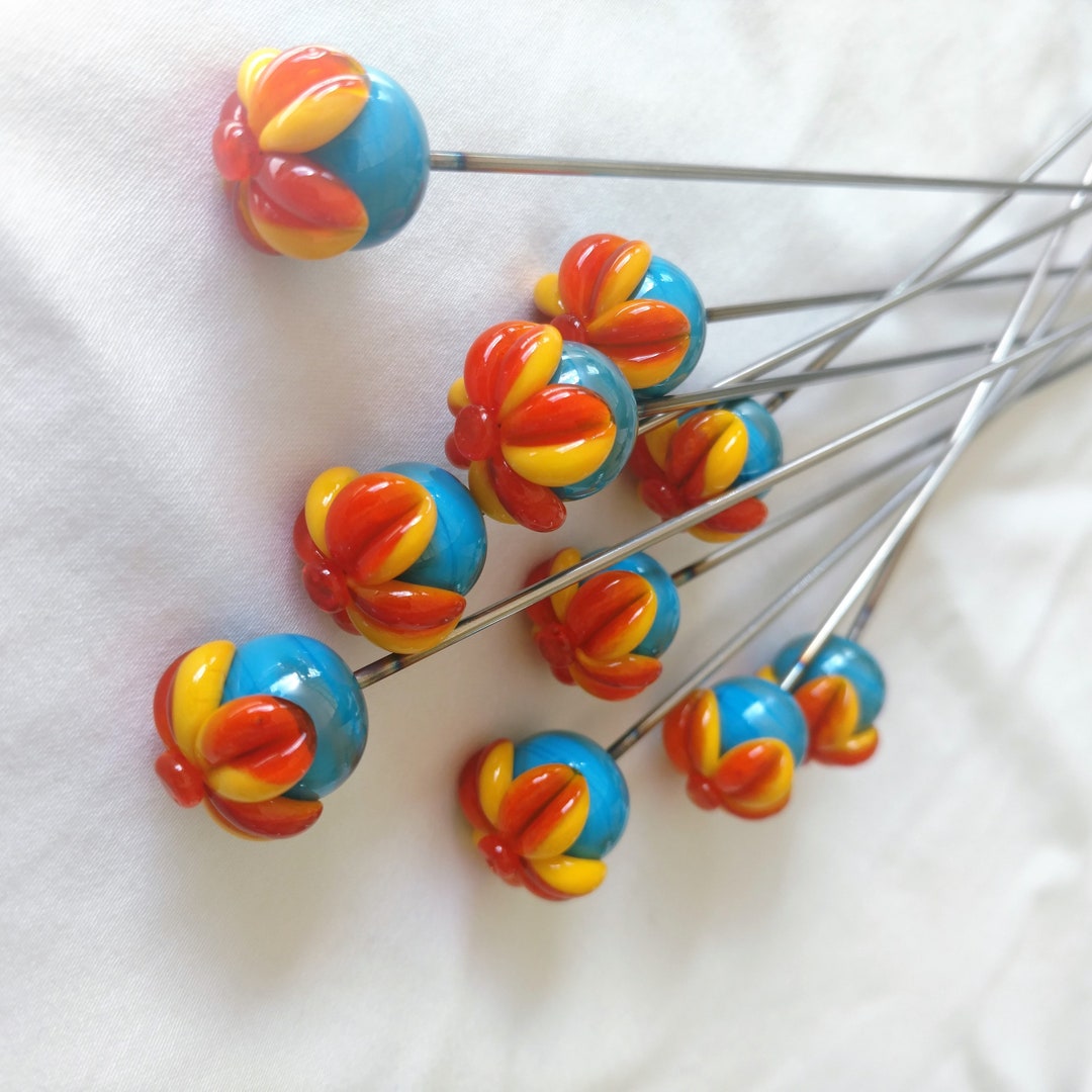 Glass Pipe Poker Tool Flower Bowl Poke Pokeysglass Flower Etsy