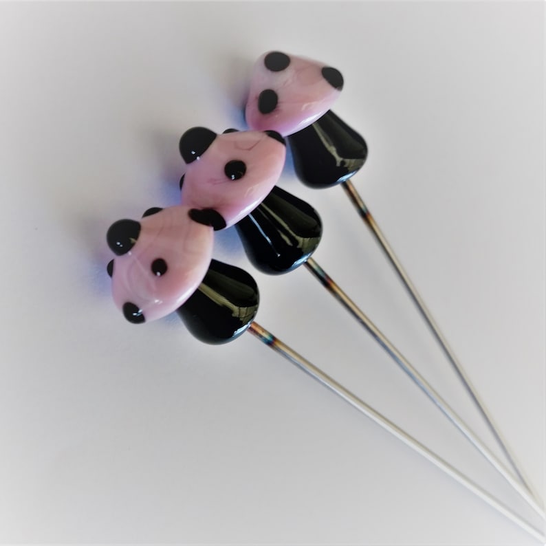 PINK Mushroom Bowl Poker POKEYSGLASS Glass Pipe Tool Poker Etsy