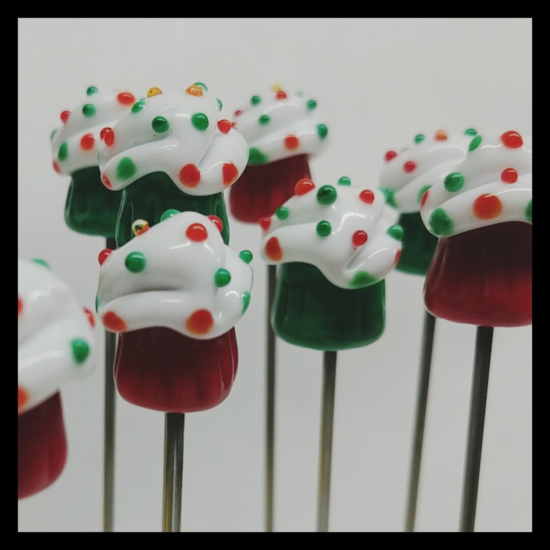 Pipe Poker Tool CUPCAKE Pokey Glass Pipe Poker Plant Stake Mini Food