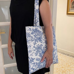 Shopper “toile de Jouy” Keuze uit 5 kleuren