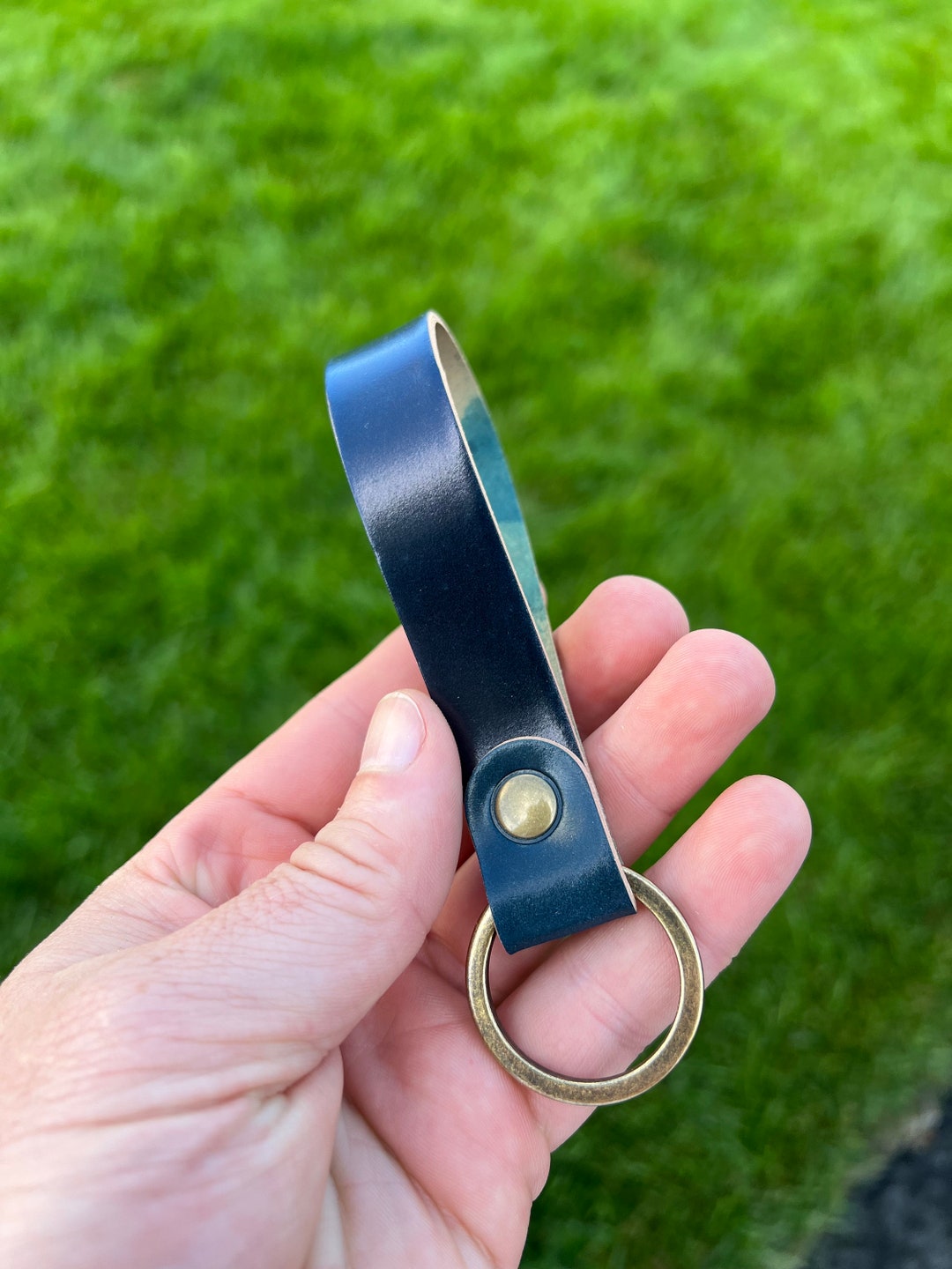 Horween Shell Cordovan Key Chain - Etsy