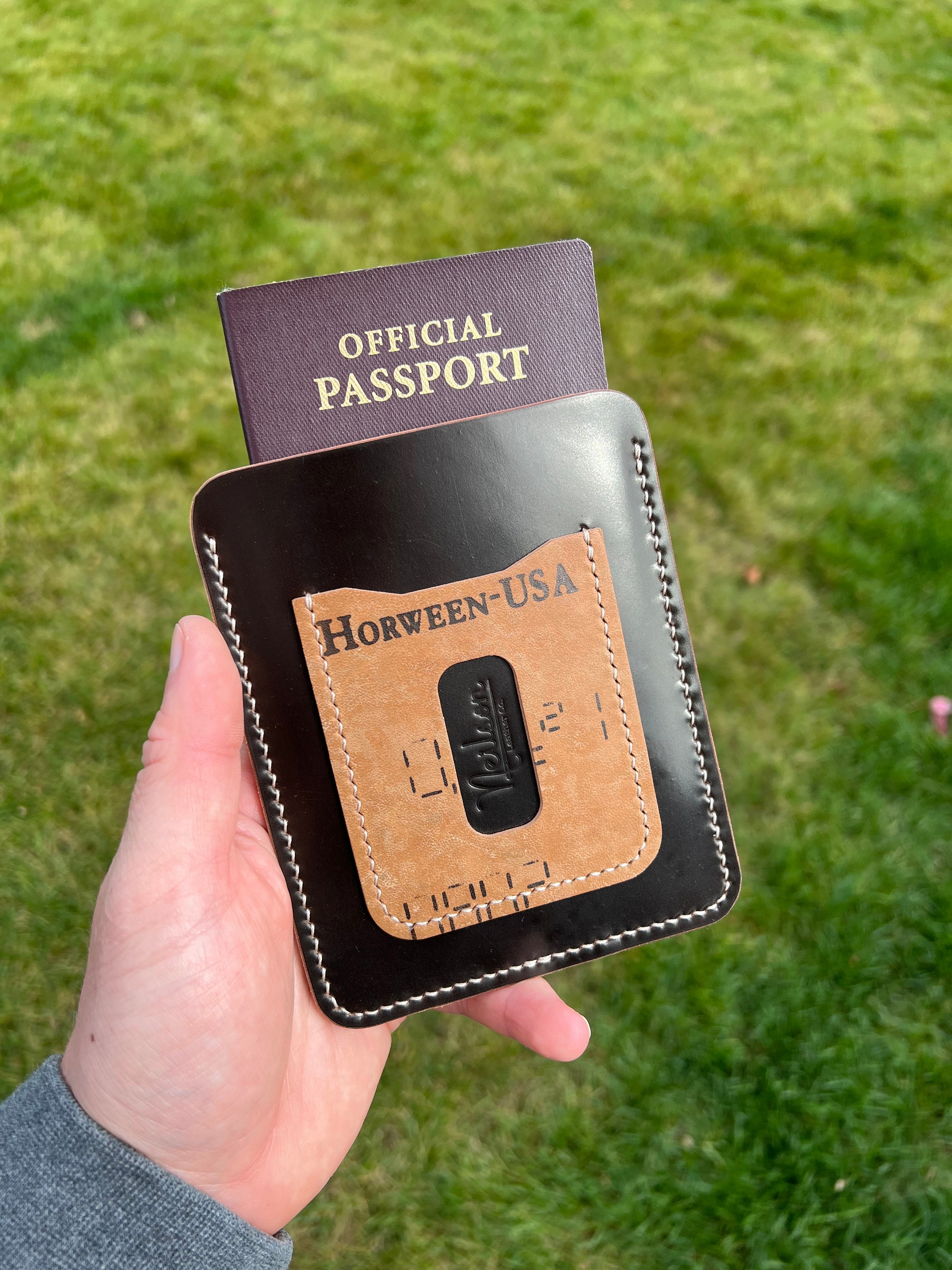 Shell Cordovan Passport Holder