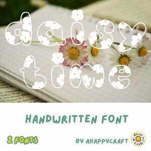 Daisy bubble handmade display font