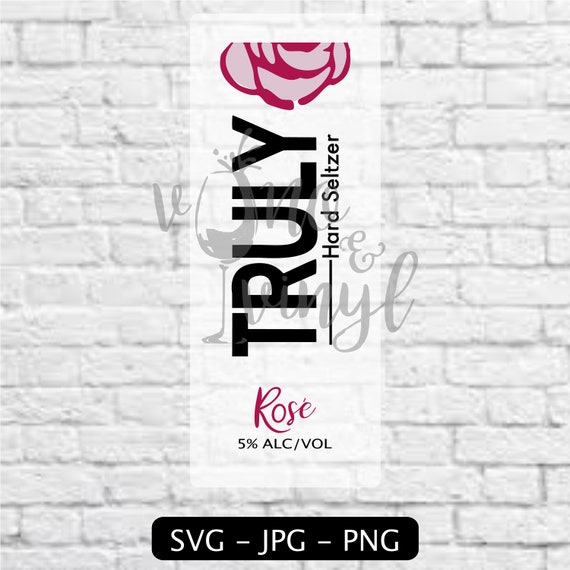 Truly Label Svg Png Jpg Rose Etsy