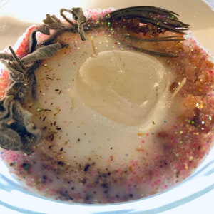 Energy CLEARING & CLEANSING Candle **blessed and Charged** Crystals ...