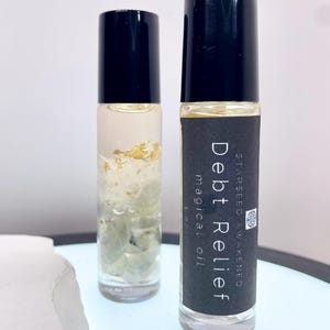 借金返済クリスタルマジカルインテンションオイル | すぐに使えるロールオン | チャージ＆スペルバウンド - 肌に塗るだけ | これまでで最も強力