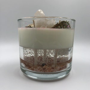 Energy CLEARING & CLEANSING Candle **blessed and Charged** Crystals ...