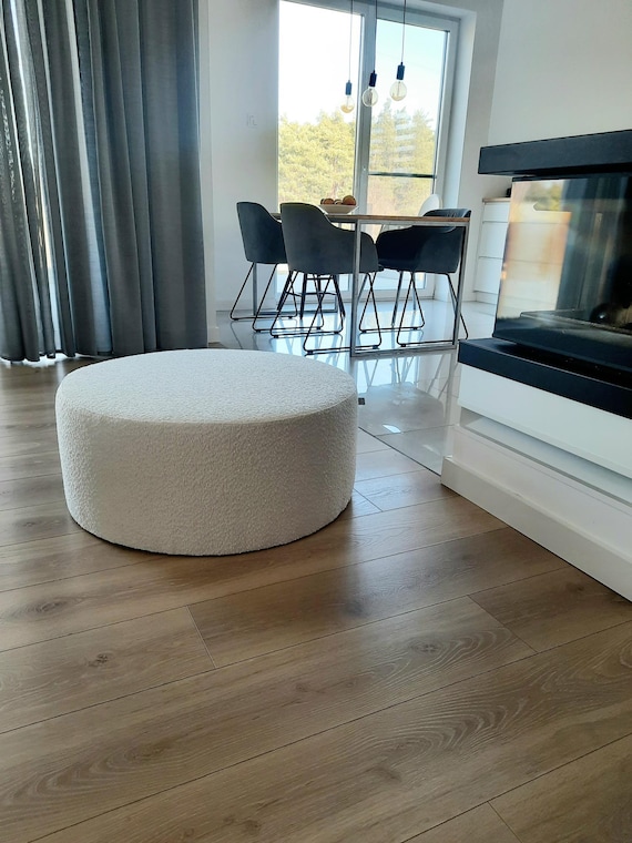 White circle ottoman deals