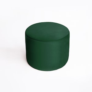 Bottle green pouf, MEDIUM velvet ottoman, floor cushion, floor pillow, gaming table, home decor, furniture, gift, coffee table