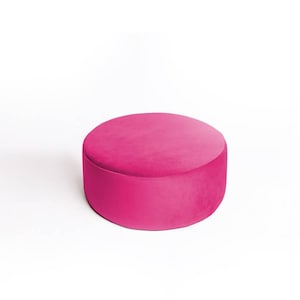Pink velvet pouf, ottoman, floor cushion, floor pillow, gaming table, home decor, furniture, gift, coffee table