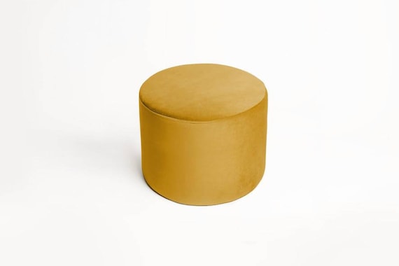 Mustard yellow pouffe discount