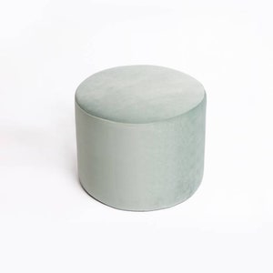 Velvet pouf, mint pastel ottoman, MEDIUM floor cushion, floor pillow, gaming table, home decor, furniture, gift, coffee table, pouffe