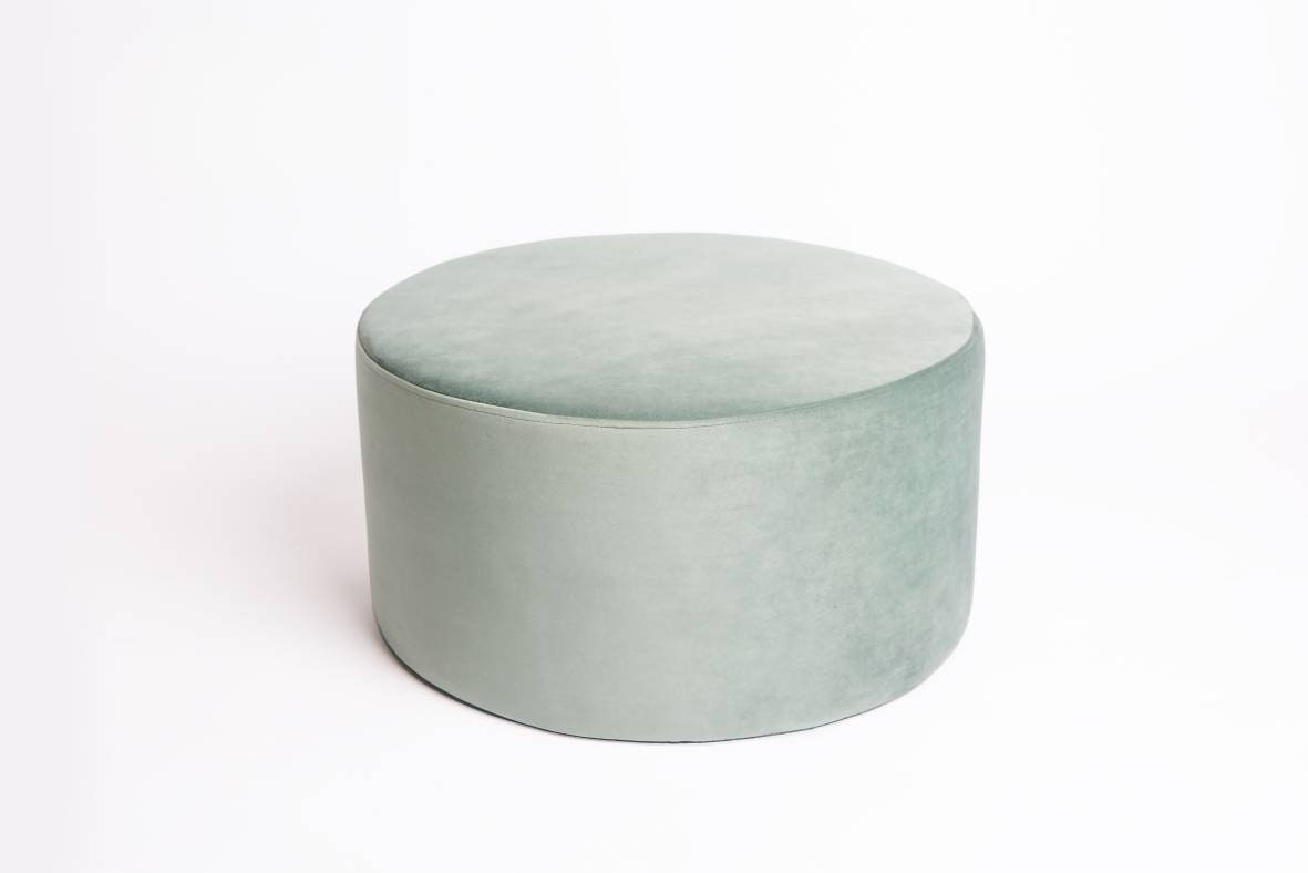 Modern Pouf Tuffet Velvet Ottoman Floor Cushion Floor Etsy