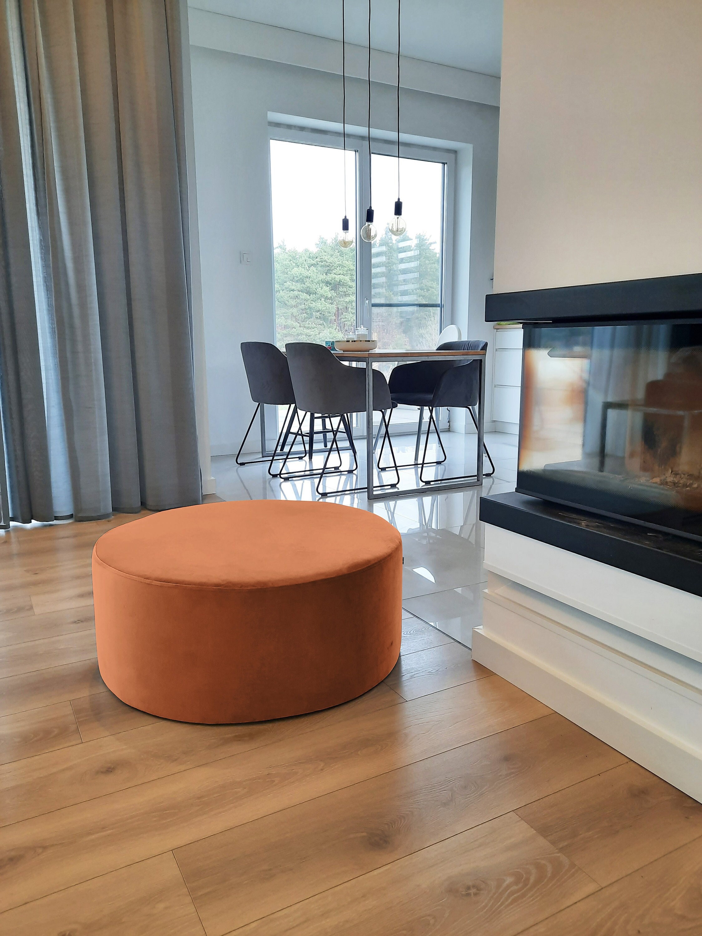 Rust Pouf Etsy UK