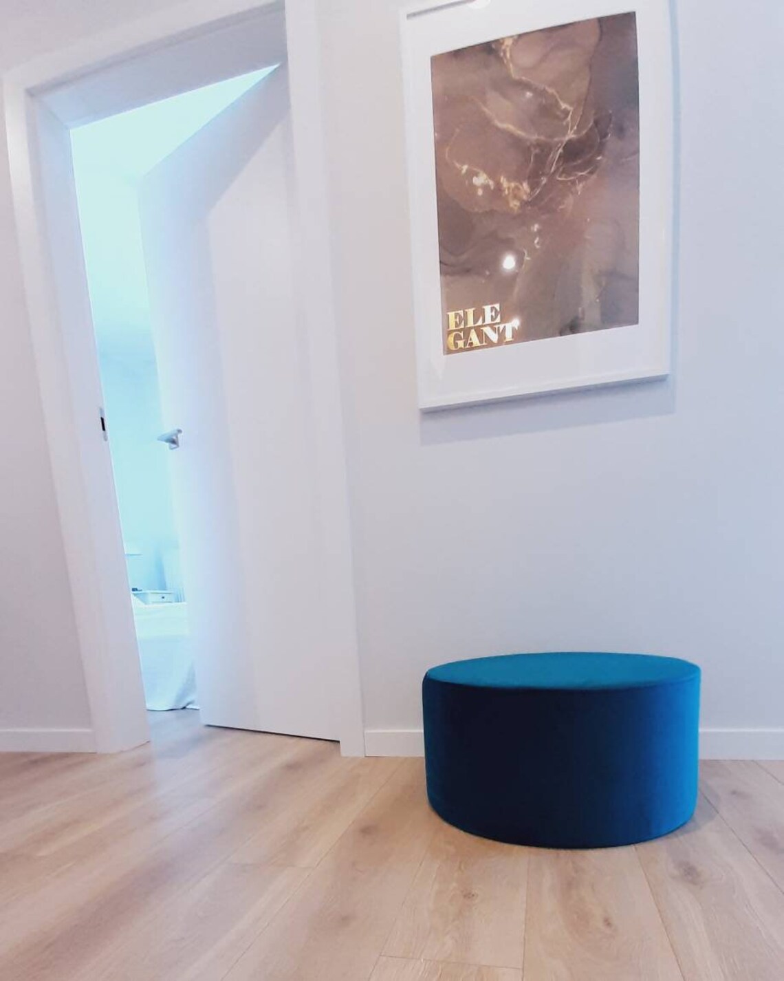 Azul oscuro verde turquesa terciopelo gran círculo pouf suelo | Etsy