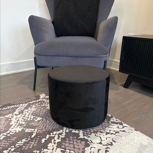 Schwarzer poufe tuffet fußhocker kreis runde kissen kissen kissen kissen kissen kissen kissen form kissen fußkissen kissen hocker