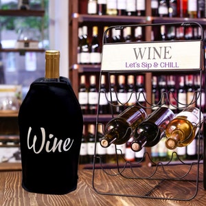 Wine Chiller Wine Cooler Champagne Chiller BOTTLE SLEEVE| Wine Lover Gifts|Gift for Her| Unique Wine Accessories|Holiday Gifts|Birthday Gift