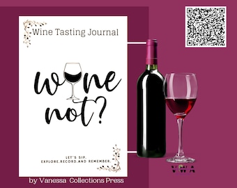 Wine Not: Wine Tasting Journal | Wine Tasting Notebook | Wine Lover Gifts | Wine Lover Gift |Gift for Her | Getvwa