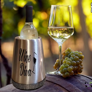 BLING Wine Diva WINE CHILLER|Wine Cooler|Ice Bucket|Housewarming Gift|Gift for Her|Wine Lover Gift|#getvwa|#winediva