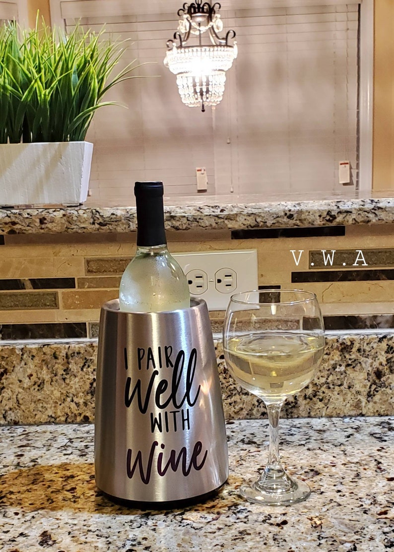 WINE CHILLER Pair Well With Winebling Ice Bucketwine Chiller Etsy