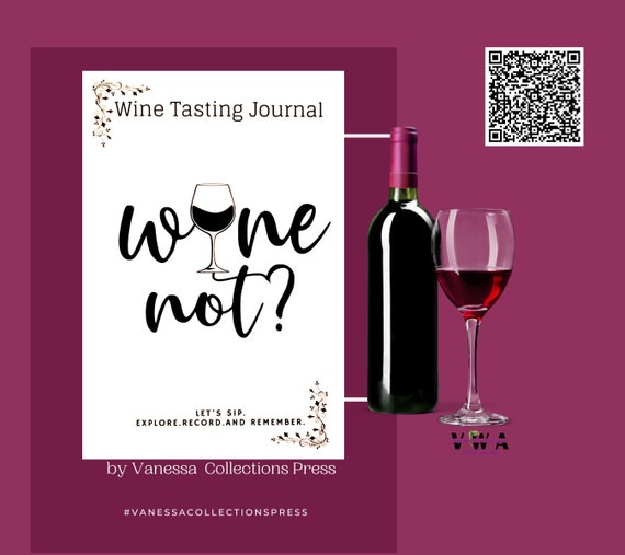 Wine Not Wine Tasting Journal Wine Tasting Notebook Wine Etsy