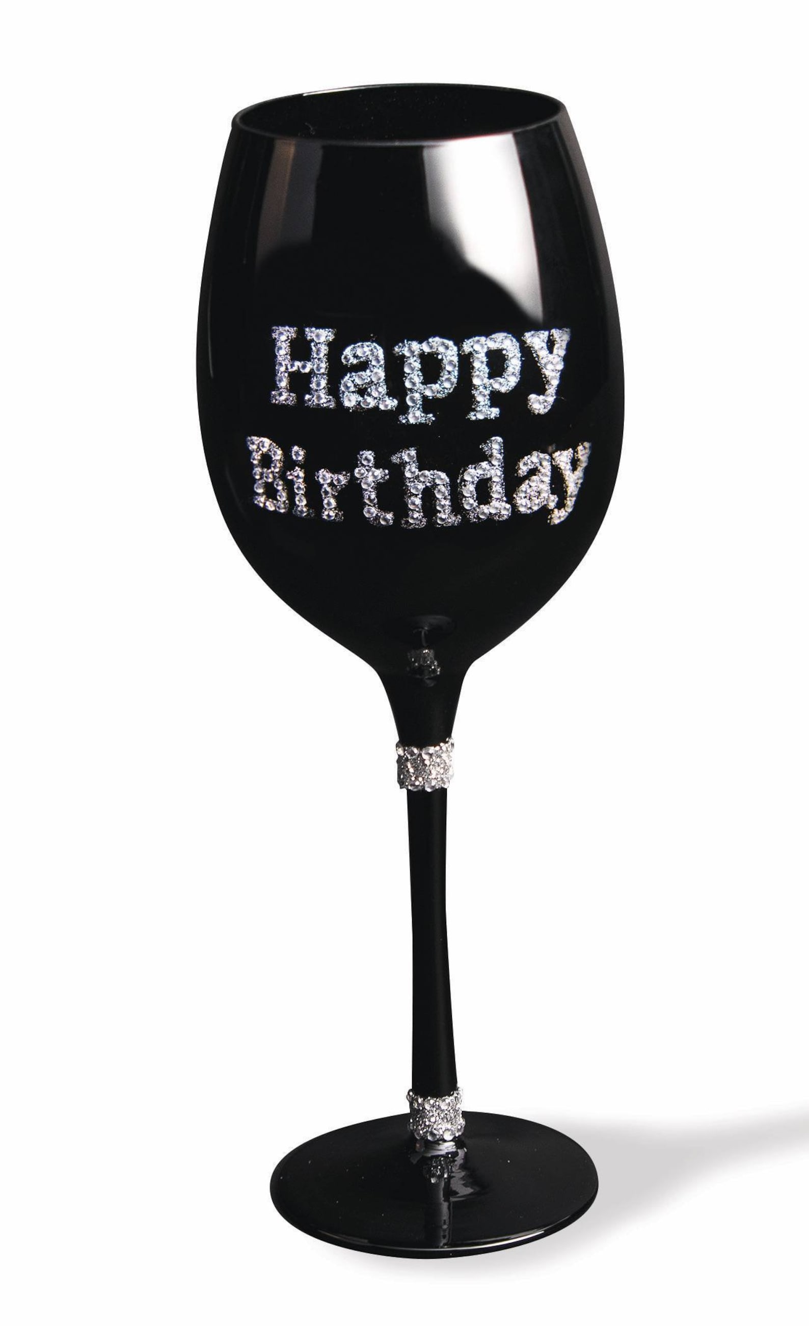 BLING HAPPY Birthday Wine Glass Etsy