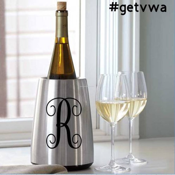 New MONOGRAM WINE COOLERIce BucketWine ChillerHome Etsy
