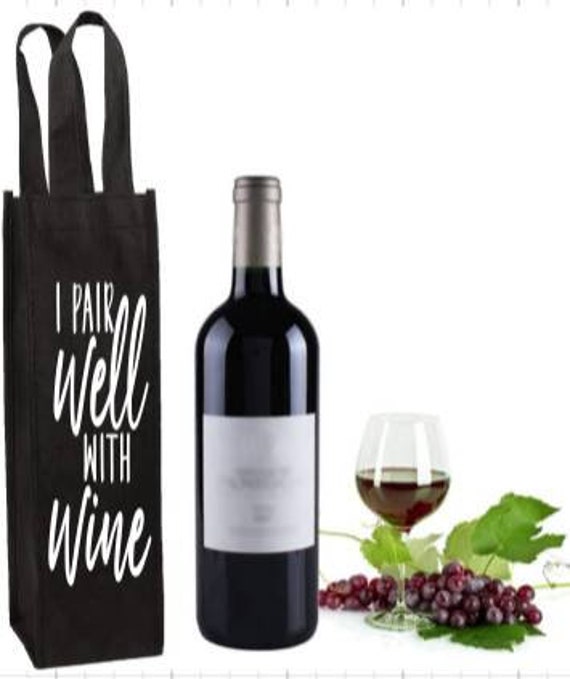 REUSABLE WINE TOTE BagWine Bag Holder Wine CarrierWine Tote Etsy